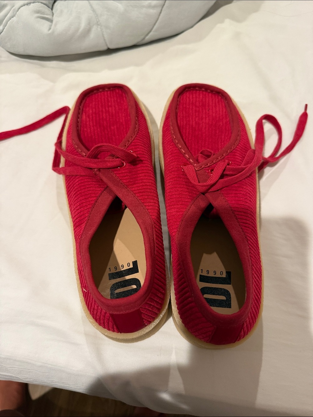 Dirty Laundry Red Corduroy Lace-Up Shoes